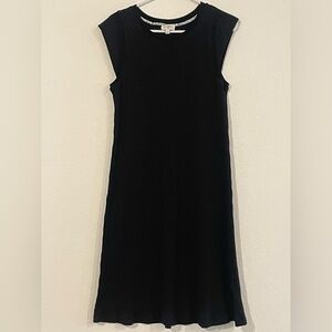 Umgee Black Sleeveless Ribbed Knit Sweater Dress Size Small
